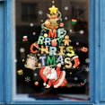 thumbnail image 4 of Michellecmm Christmas Window Stickers Set Santa Claus Elk Wall Decals Holiday Window Winter Clings for Party Supplies Decoration, 4 of 6