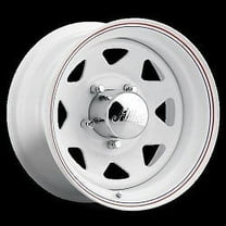 1 Allied - Pacer 12x4 5X4.50  00 310W White Spoke Gloss White Wheel Rim
