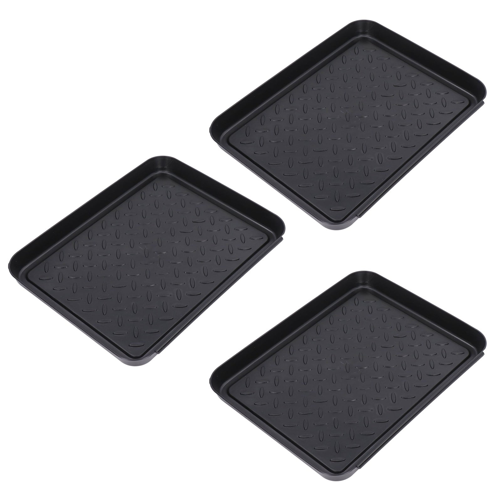 Shoe Tray, 3 Interlocking Design Boot Tray Plastic Tray 35 X 27.5 X 3cm