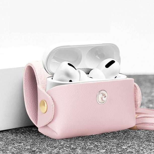 Designed for Airpods Pro Case, Premium PU Leather Case for Airpods