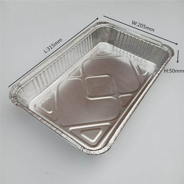 Barquettes en Aluminium Barquettes Jetables en Aluminium Barquettes en Aluminium Barquettes en Aluminium Barquettes en Aluminium pour la Cuisson 5 Pcs_2200ml