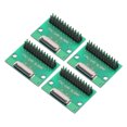 thumbnail image 1 of 4 Pcs Carte Connecteur FFC FPC 24 Broches 0.5mm Douille à 2.54mm Double Rangée Mâle Bande d'Adaptateur, 1 of 5
