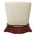 thumbnail image 3 of Weston Home Sheena Ladder Back 24" Wood Swivel Counter Stool, Antique Red, 3 of 6