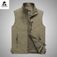 thumbnail image 4 of Otoño hombres chaleco ocio al aire libre sólido sin mangas chaqueta joven de mediana edad fotografía pesca chaleco Casual masculino verano, 4 of 5