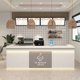 thumbnail image 1 of Executive Reception Desk Podiums Rostrum Cashiers Service Desk Computer Coffee Siting Bar Schreibtisch Massivholz Wood Furniture My Lux Decor Round, 1 of 7