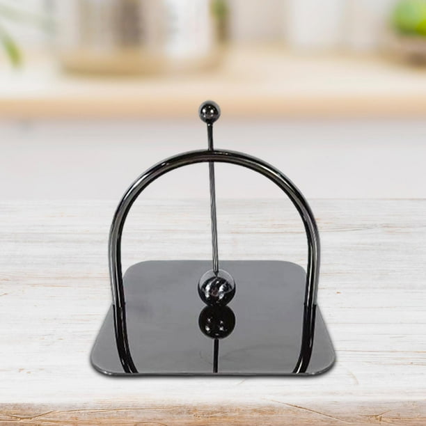 Soporte para servilletas, caja de pañuelos de hotel, dispensador de pañuelos, toallero de papel para comedor, cocina al aire libre, encimera de granja negro