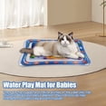 thumbnail image 3 of Water Sensory Playmat Interactive Cat Toys Self Play Mat with Sea Animal Patterns Inflatable Water-Filled Cool Summer Pet Toy for Pools Beaches, 3 of 8