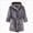 A16_Dark Gray, variant on Boys Girls Kids Hooded Bathrobe,Soft Flannel Loungewear Robe with Adjustable Tie,Cartoon Print,for Toddlers to Kids 2-12 Years Toddler Pajamas Gibobby,White,Size 11-12T