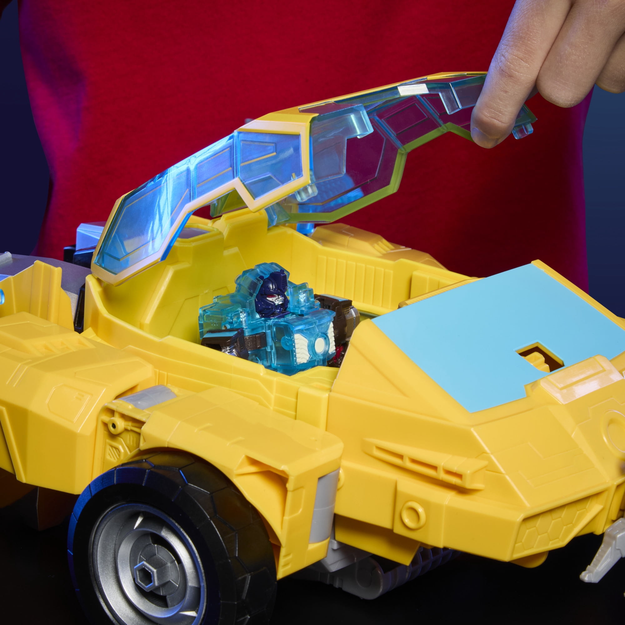 Transformers Toys CYBERWORLD Bumblebee Power Spark Energon Surge, Lights and Sounds, Birthday Gifts for Kids, Ages 6+