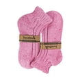 thumbnail image 2 of Sock Snob - Ladies Chunky Ribbed Low Cut Wool Blend Ankle Boot Socks, 2 of 2