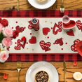 thumbnail image 2 of Camino de mesa de San Valentín, mantel supersuave para catering, bodas, cocinas, fiestas, picnics, decoración del hogar, 33 x 183 cm, diseño romántico de corazones, multicolor, 2 of 2