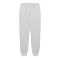 thumbnail image 3 of IVEYRTF Boys Solid Color Pants Elastic Waist Loose Fit Straight Leg Casual Streetwear Fall Winter Comfortable Kids Trousers(White,12-13 Years), 3 of 3