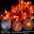 thumbnail image 3 of Deago Christmas Decorations, Maple Leaves String Lights, 30LED 9.8ft Battery Powered Harvest Fall Garlands String Light for Halloween Thanksgiving Decor, 3 of 9