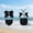czb# Black275, variant on CUZIBR Baby Girls Two Piece Swimwear Fashionable Solid Color Cros Strap Off The Shoulder Ruffled Tiered Tie Back Crop Top High Waist Bottom Tankini Swimsuit Comfortable Beachwear,Black,2-3 Years