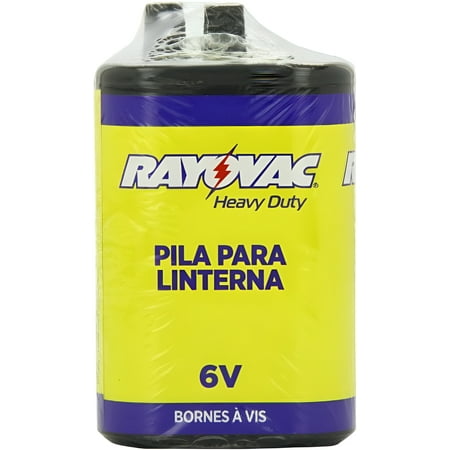 Rayovac Heavy Duty Lantern Battery, 6 Volt Screw Terminals, 945R4