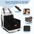 thumbnail image 6 of Dog Booster Car Seat for Small/Medium Dogs Up to 35lbs, DOMIPET Pet Car Travel Bed with Storage Pockets & Safety Belt, Elevated Cushion Fully Detachable and Washable, 6 of 9