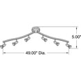 thumbnail image 2 of 52226LEDDLP-BS Access Lighting Mirage-30W 6 LED Spotlight Semi-Flush Mount with Articulating Arm-49 Inches Wide by 5 Inches Tall-Brushed Steel Finish, 2 of 2