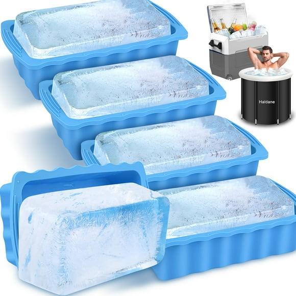 Molde de Bloques de Hielo Haldane 5PC Extra Grande 6.8L para Cubos de Hielo