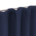 thumbnail image 4 of Mainstays Kids Navy Blue Solid Blackout Rod Pocket with Back Tabs Curtain Panel Pair, Set of 2, 30" W x 84" L, 4 of 8