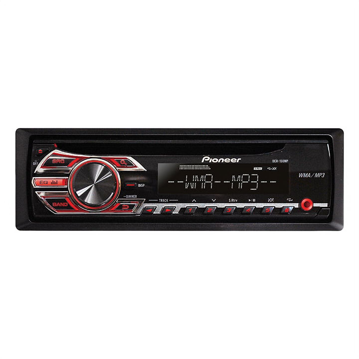 Pioneer DEH-150MP Single-DIN IN-Dash CD Receiver with MP3 Playback and Front AUX-In - image 2 of 5