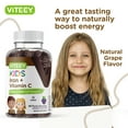 thumbnail image 7 of Viteey Iron Gummies for Kids with Vitamin C, Daily Iron Supplement, Grape Flavor, 120 Ct, 7 of 7