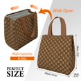 thumbnail image 3 of Paw Prints Insulated Lunch Bag for Women & Adults,Large Portable Soft Cooler Lunch Bag,Thermal Food Storage Tote with Pearl Cotton,8.66L,8.75x5.75x9.5 Inch, 3 of 6