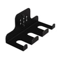thumbnail image 2 of Soporte de pared para barra de pesas, accesorio para gimnasio en casa, soporte vertical para barra de pesas de alta resistencia para montaje en pared 3 ranuras, 2 of 5