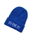 thumbnail image 4 of English Letters Men Women Warm Knitting Wool Soft warm hat Hip Hop Cap Autumn Winter Hat, 4 of 8