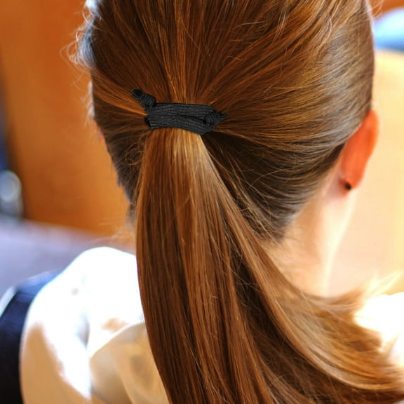 LOLIPPYY 100-Pack No Damage Elastic Hair Ties, Bands Perfect for Running Errands and Workout Sessions