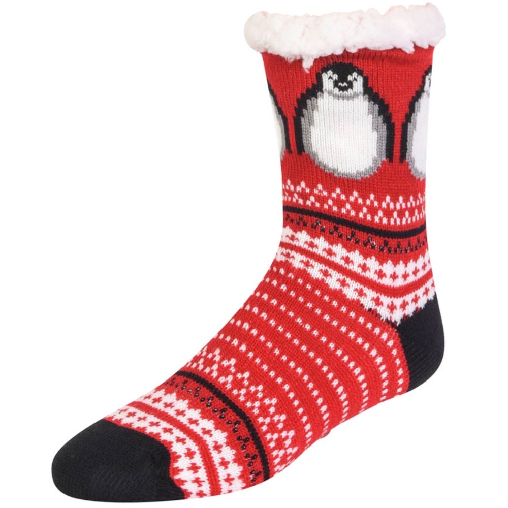 Blended Women Thermal Christmas NonSkid Slipper Socks Soft and Fuzzy