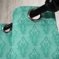 thumbnail image 3 of Ambesonne Damask Grommet Curtain, Grunge Eastern Details, 50" x 96", Sea Green, 3 of 6