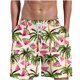 thumbnail image 2 of Puntoco pantalones cortos de verano para mujer, moda 2024, estampado de llama para hombre, pantalones cortos informales de playa con estampado hawaiano especial, pantalones cortos, 2 of 5