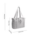 thumbnail image 3 of Fiudx Ofertas Relámpago Bolso De Hombro De Mano Grande Para Mujer Bolso Bandolera De Viaje Para Computadora Portátil De Moda Con Cremallera Bolso De Yoga Adecuado Para Deportes Fitness Bolsa De Equip, 3 of 7