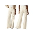 thumbnail image 3 of Women Wide Leg Jeans High Waisted Stretchy Straight Leg Jeans Loose Trendy Denim Pants with Pocket Cream White Extend L, 3 of 7
