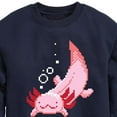 thumbnail image 3 of Instant Message - Gamer - Pixel Axolotl - Toddler & Youth Crewneck Fleece Sweatshirt, 3 of 6