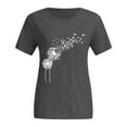 thumbnail image 6 of outfmvch t shirts for women fashion printing casual funny t shirt for lady girl womens tops shirts for women dark gray, 6 of 9