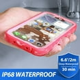thumbnail image 7 of SPORTLINK Waterproof Case for iPhone 14 Plus Shockproof Dustproof Phone Screen Protector Cover 6.7 inch - Frosted Pink, 7 of 7