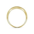 thumbnail image 2 of FB Jewels 10kt Yellow Gold Mens Round Diamond Wedding Triple Row Band Ring 1/10 Cttw, 2 of 2