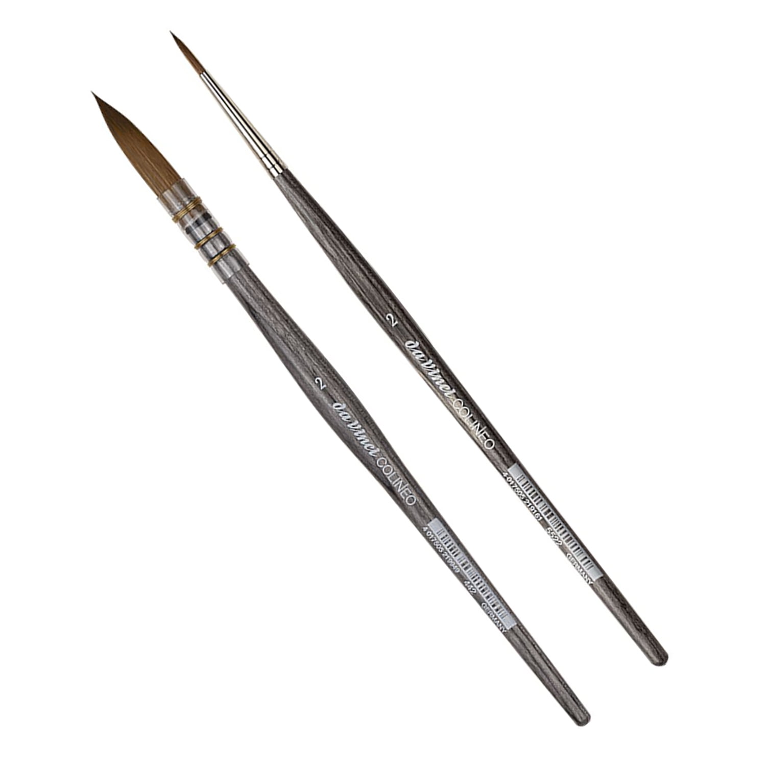 da Vinci COLINEO Synthetic Red Sable, Watercolor & Gouache, Quill Wash & Round 2 Brush Set