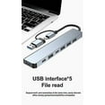 thumbnail image 5 of 7 In 1 Docking Station Usb-c Aluminium Charging Usb 3.0 Hdmi Compatible Pd/tf Card, 5 of 5