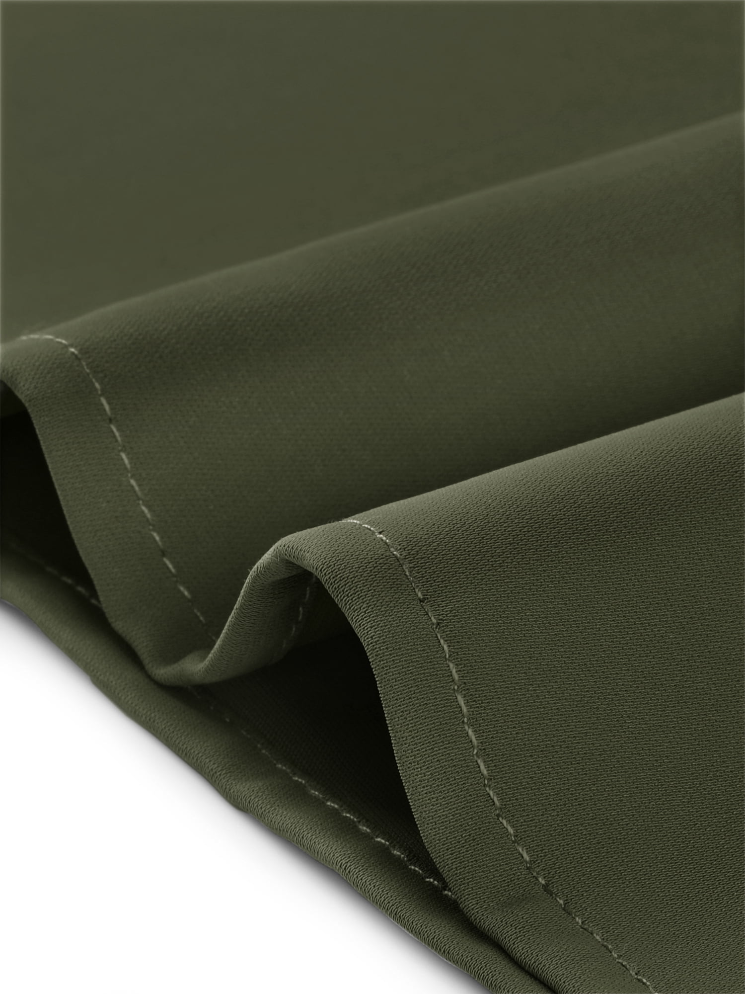 DARING DIVA Round Neck Keyhole Pleated Shirred Work Top XS Army Green
