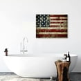 thumbnail image 5 of JEUXUS  Large Old Vintage American Flag Canvas Prints Wall Art Pictures for Living Room Office Home Decorations Modern Abstract Landscape Artwork 16x12inch, 5 of 6