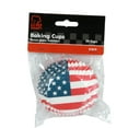 thumbnail image 2 of Chef Craft Paper Patterned Cupcake Liners, 50 Count, Red/White/Blue, 2 of 3