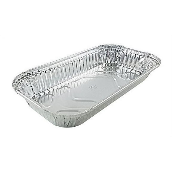Handi-Foil 3 lb. Oblong Aluminum Entrée Pan 25/Pk - Disposable Trays No Lids (pack of 25)