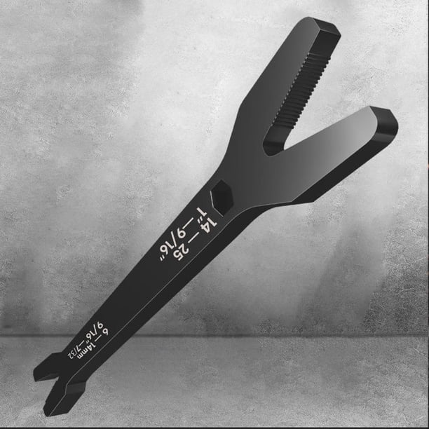 Llave de reparación universal Llave en apariencia de Y Herramienta de mantenimiento Herramienta de reparación Herramienta de reparación de bicicletas Negro DYNWAVEMX Llave de reparación