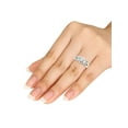 thumbnail image 5 of 1/6 Carat T.W. Diamond Criss-Criss Shank 10kt White Gold Engagement Ring, 5 of 5