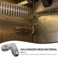 thumbnail image 3 of unbranded Conector 90 Para Tubería Plateado De Hierro Galvanizado Con Rosca Externa Resistente, 3 of 8