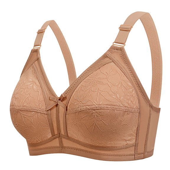 Kukoosong Balconette Bras for Women Fashion Women's Solid Color Blocking Lifting Gathering Folding Sagging Bra Lingerie Daily Bra, Sizes XL