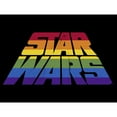thumbnail image 2 of Women's Star Wars Pride Stripe Perspective Rainbow Logo  Graphic Tee Black 2X Large, 2 of 4