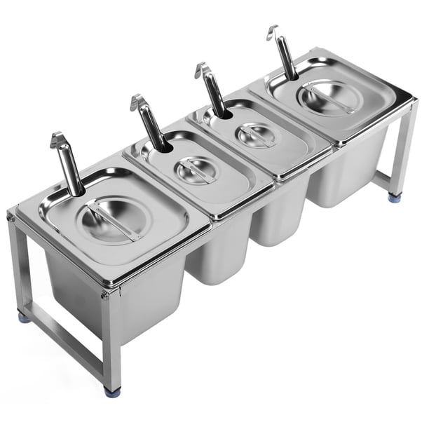 Soporte para lavabo de mermelada estante dispensador de condimentos telescópico anti abolladuras para tienda de té con leche ANGGREK Otros